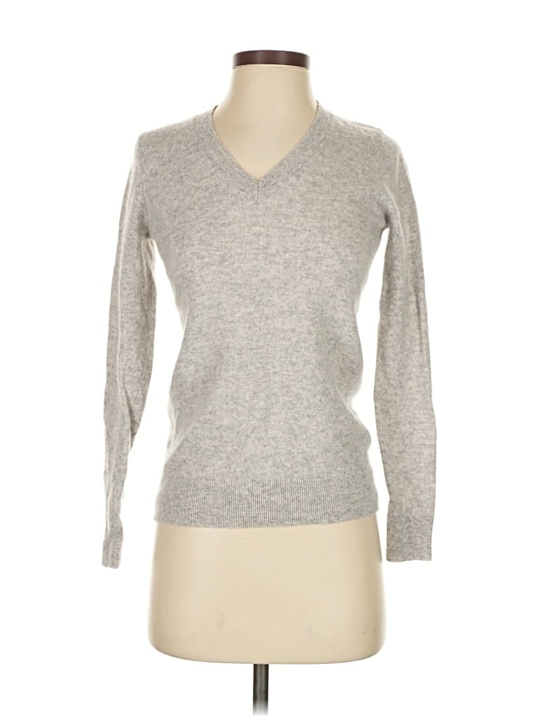 Pre-owned Charter Club Cashmere Pullover Sweater In Gray