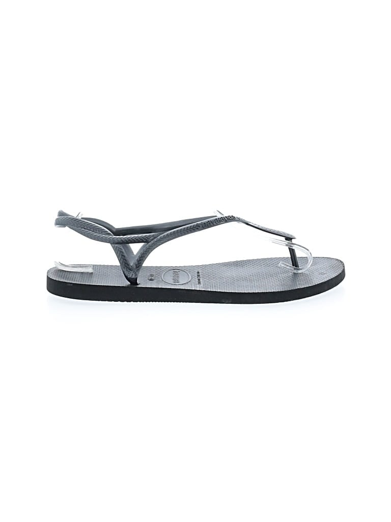 Pre-owned Havaianas Flip Flops In Black