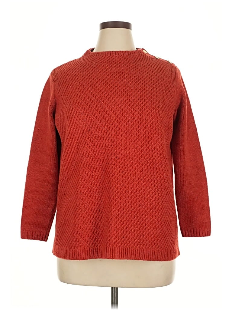 Pre-owned Talbots Pullover Sweater In Red