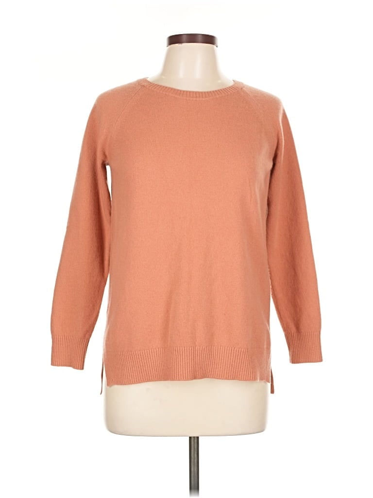 Pre-owned Ann Taylor Wool Pullover Sweater In Orange