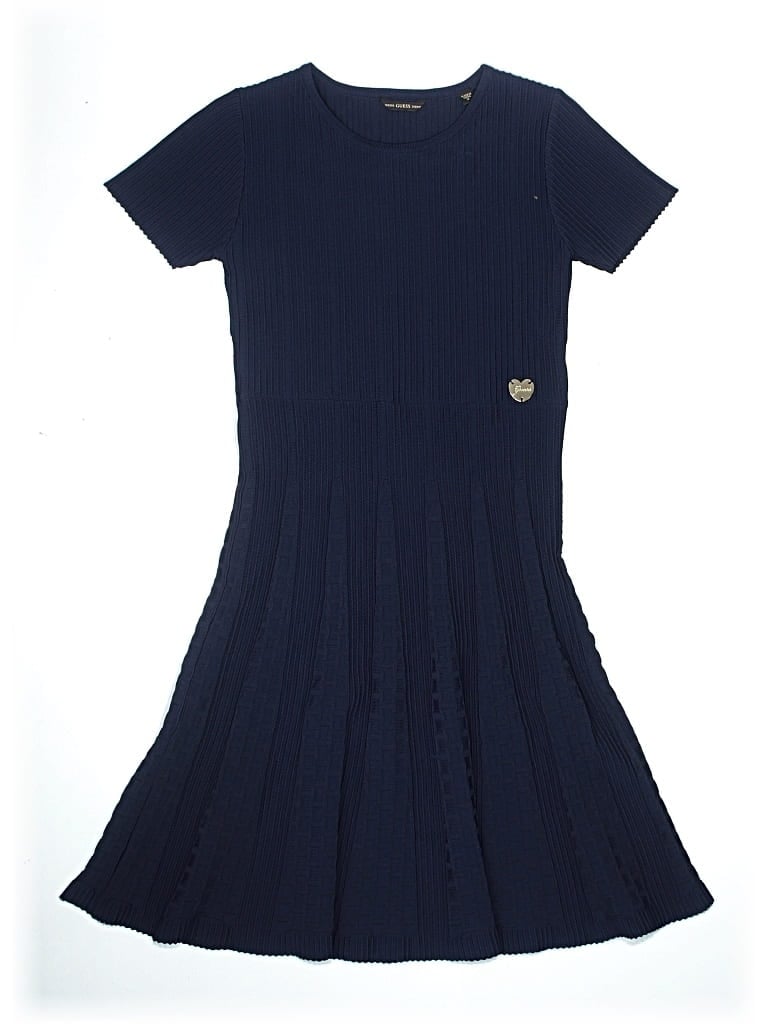 Pre-owned Guess Kids' Dress In Blue