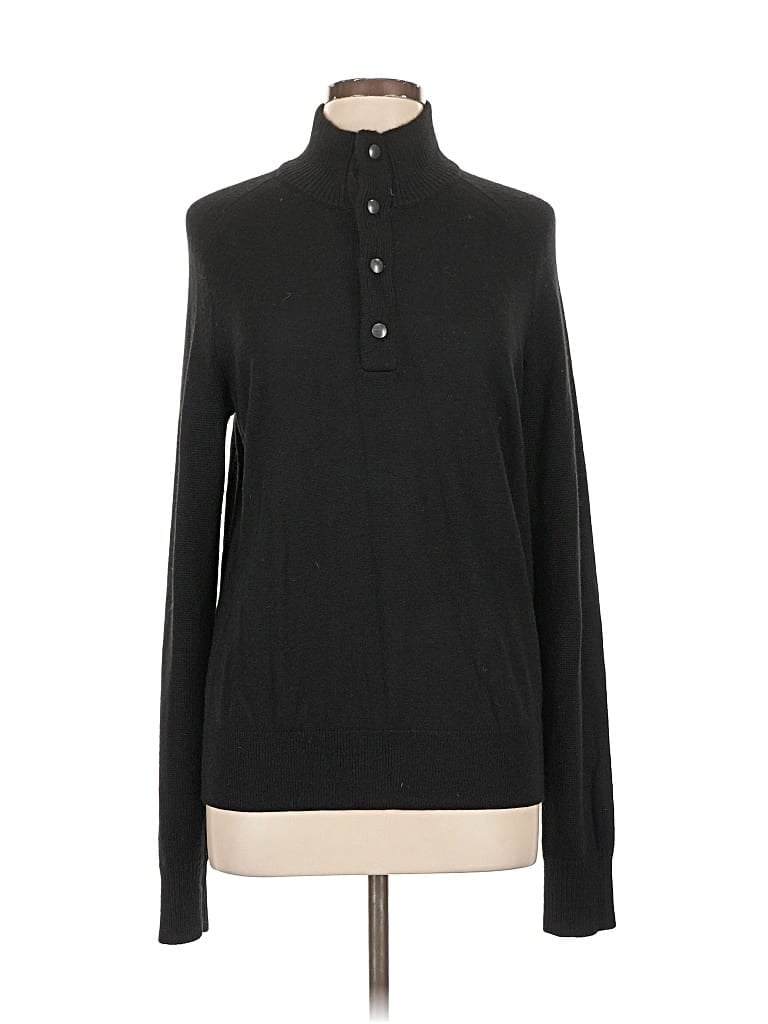 Pre-owned Banana Republic Turtleneck Sweater In Black