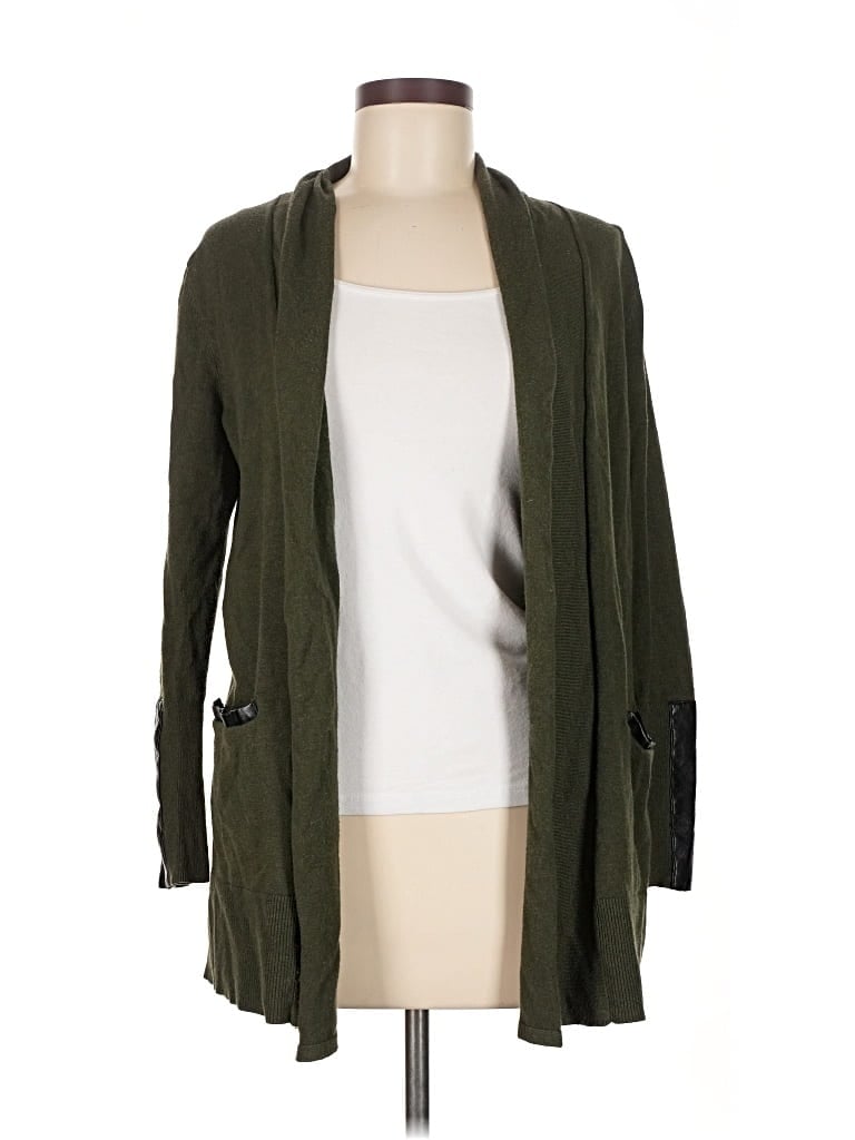 Pre-owned Market & Spruce Cardigan Sweater In Green
