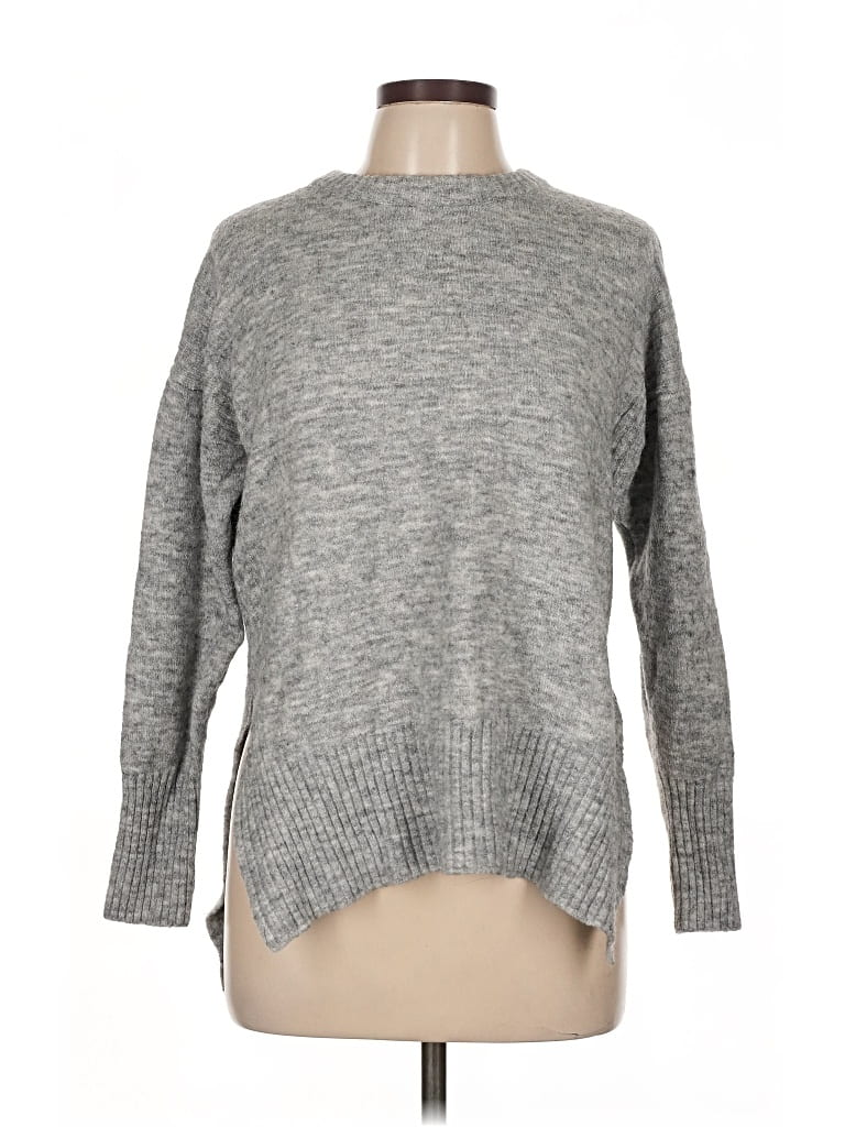 Pre-owned Divided By H&m Pullover Sweater In Gray