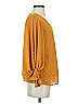 Vince Camuto 100% Polyester Gold Long Sleeve Blouse Size XS - photo 4