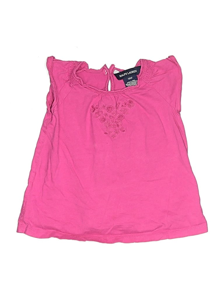 Pre-owned Ralph Lauren Kids' Sleeveless T-shirt In Pink