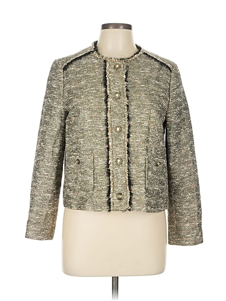 Pre-owned Zara Basic Jacket In Gray