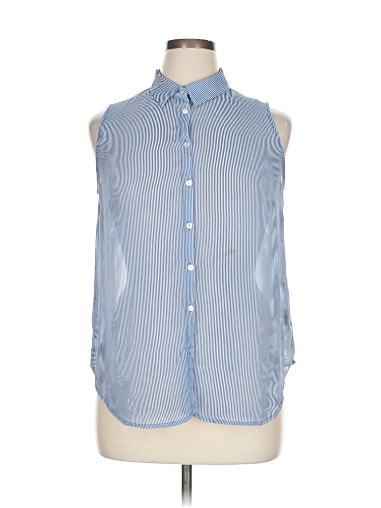 Pre-owned A New Day Sleeveless Blouse In Blue
