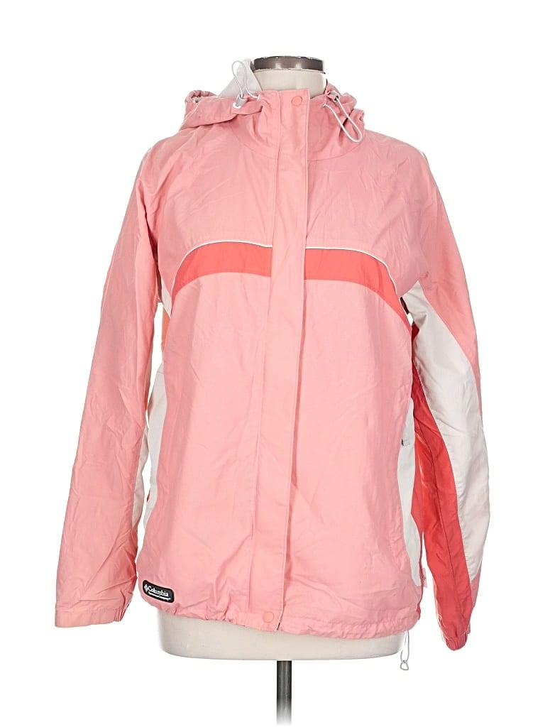 Pre-owned Columbia Windbreaker Jacket In Pink