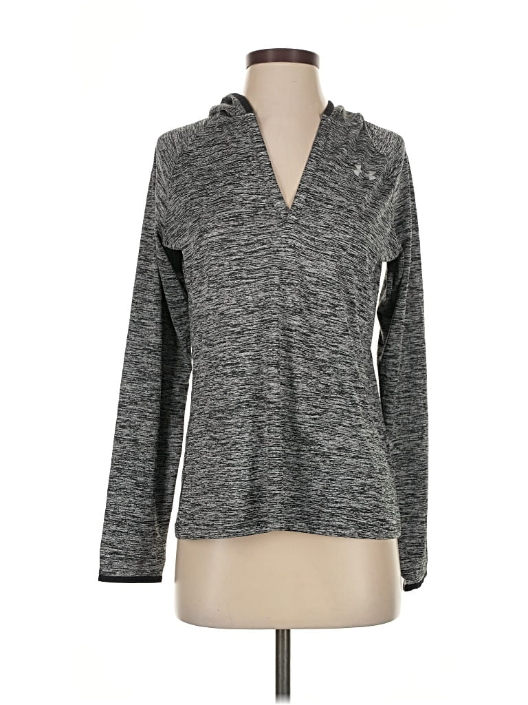 Pre-owned Under Armour Long Sleeve Polo Shirt In Gray