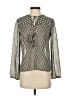 Christophe Sauvat 100% Polyester Gray Long Sleeve Blouse Size S - photo 1
