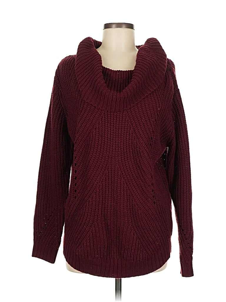 Pre-owned Active Usa Pullover Sweater In Burgundy