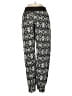 Assorted Brands 100% Polyester Print Black Casual Pants Size M - photo 1