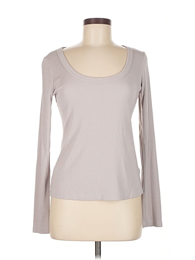 Pre-owned Nine Britton Long Sleeve T-shirt In Gray