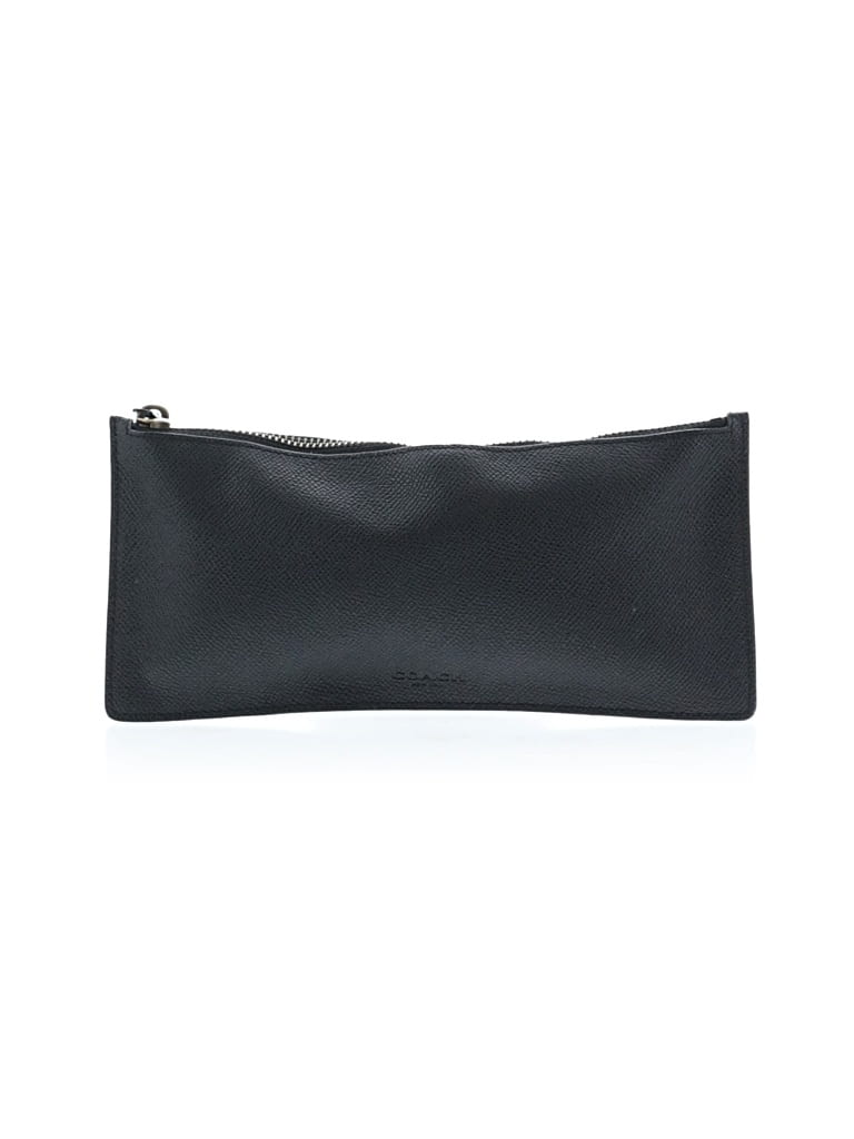 Pre-owned Coach Leather Clutch In Black