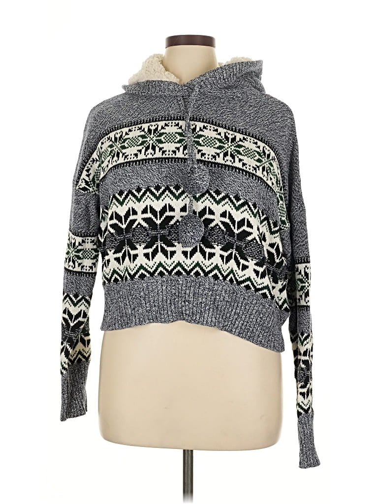 Pre-owned If It Were Me Pullover Sweater In Gray