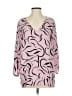 Diane von Furstenberg 100% Silk Pink Blouse Size 4 - photo 1