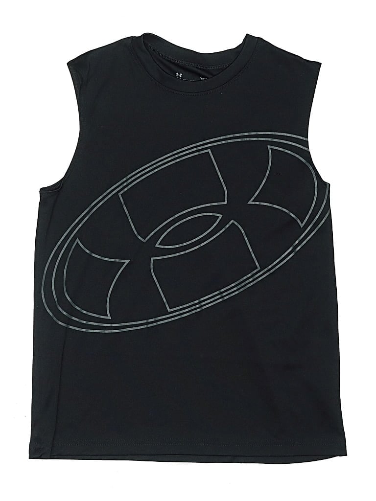 Pre-owned Under Armour Kids' Active Tank Top In Black