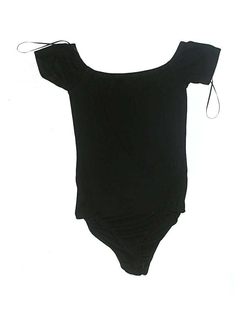 Pre-owned Design Lab Lord & Taylor Bodysuit In Black