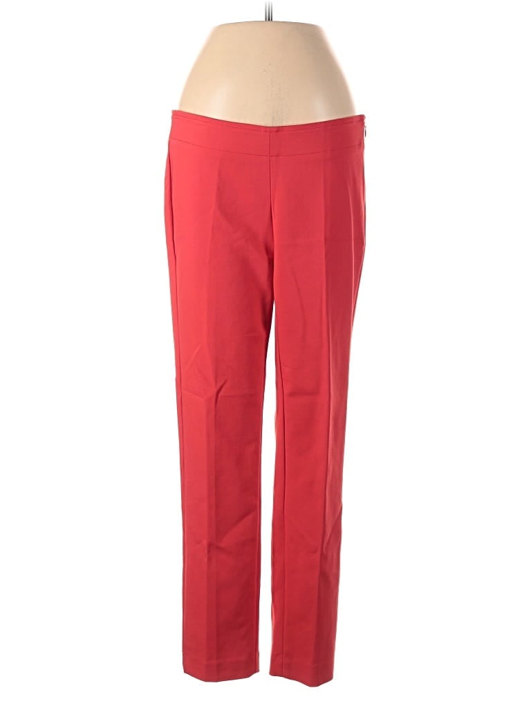 Pre-owned Ecru Dress Pants In Red