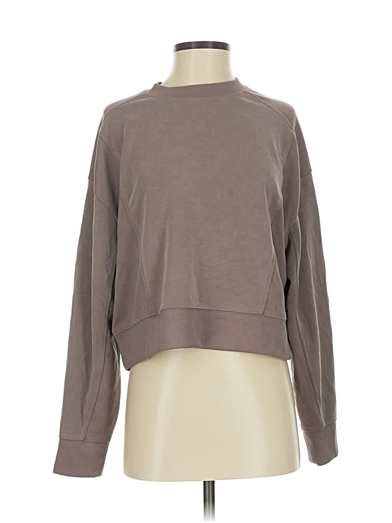 Pre-owned Athleta Sweatshirt In Brown