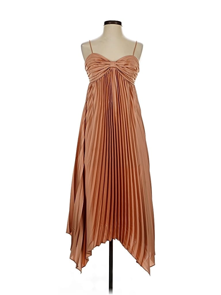 Pre-owned Petal And Pup Cocktail Dress In Brown