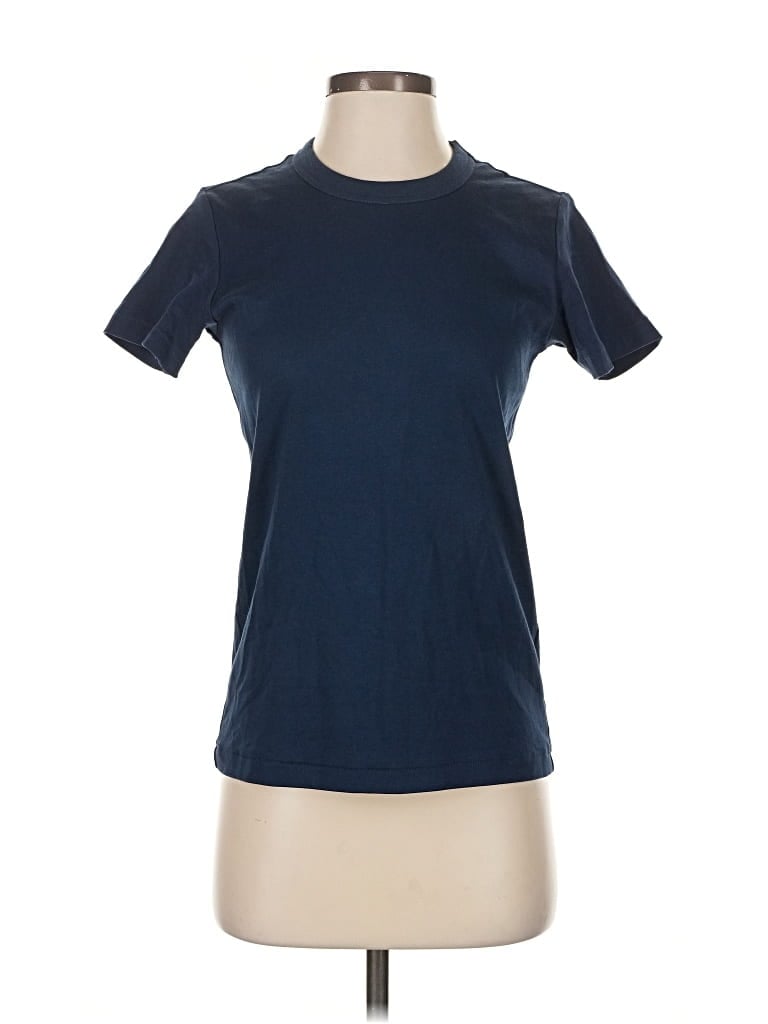 Pre-owned Uniqlo U Short Sleeve T-shirt In Blue