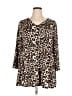 Emery Rose Animal Print Brown Casual Dress Size XL - photo 1