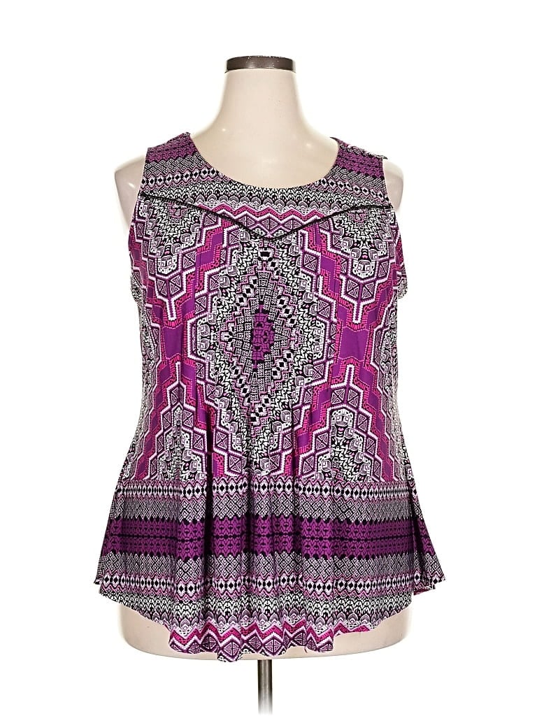 Pre-owned Roz & Ali Casual Dress In Purple