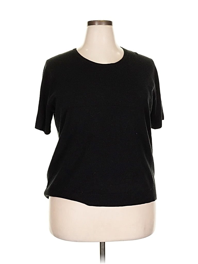 Pre-owned Lemon Grass Cardigan Sweater In Black