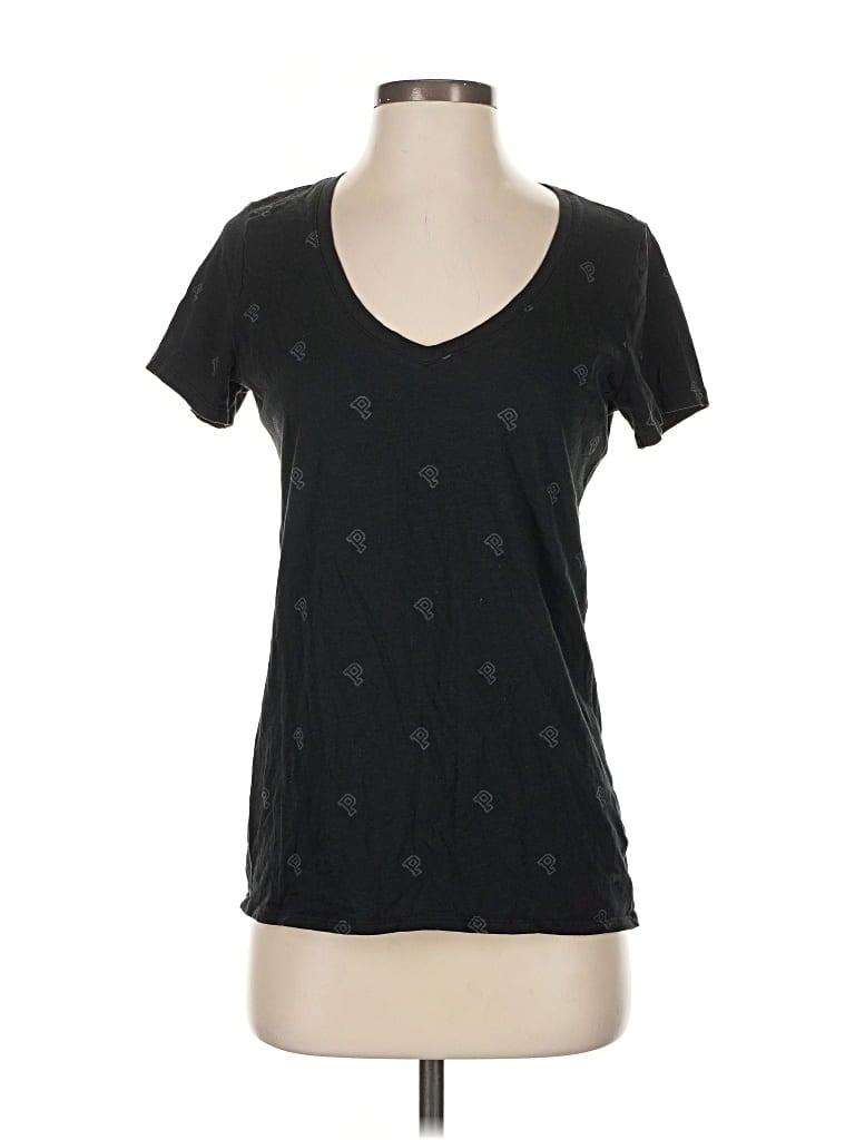 Pre-owned Victoria's Secret Pink Short Sleeve T-shirt In Black