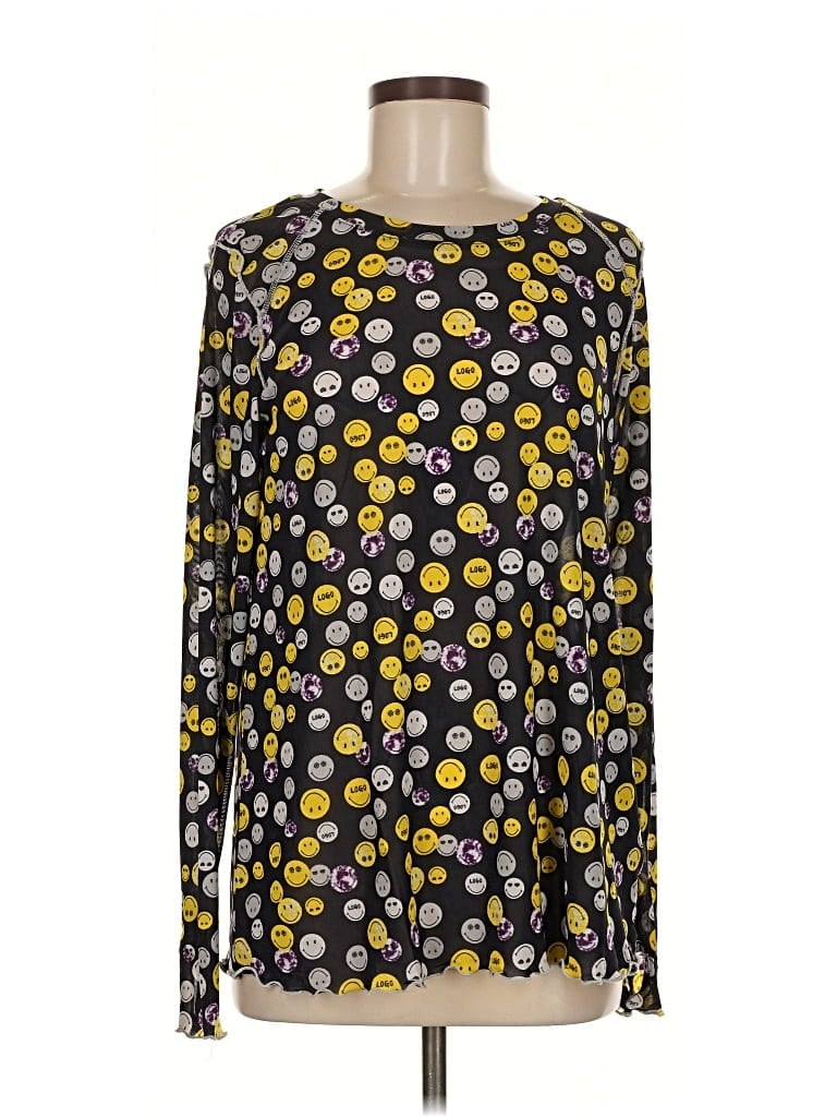 Pre-owned Logo By Lori Goldstein Long Sleeve Blouse In Yellow