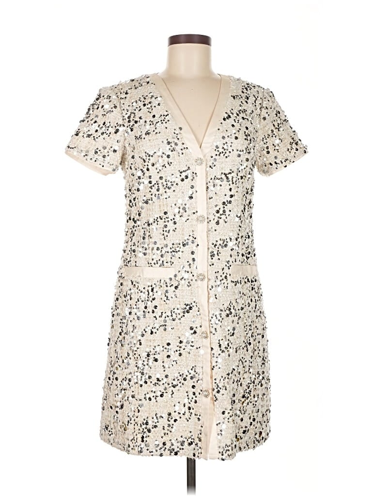 Pre-owned Eliza J Casual Dress In White