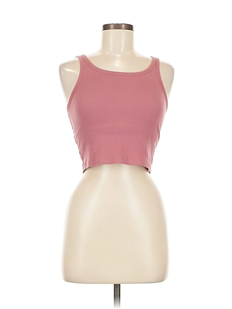 Pre-owned Victoria's Secret Pink Tank Top Pink Crew Neck Tops