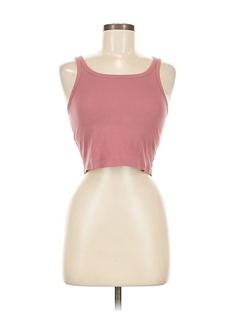 Pre-owned Victoria's Secret Pink Tank Top Pink Crew Neck Tops