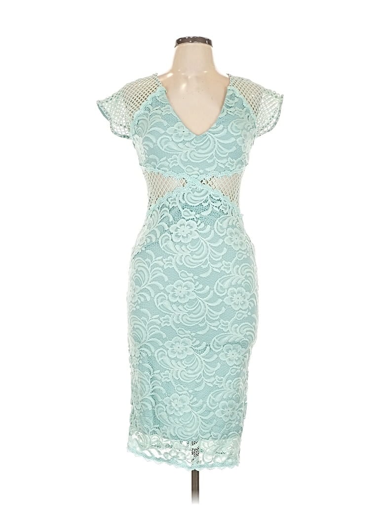 Pre-owned Armani Exchange Cocktail Dress In Blue