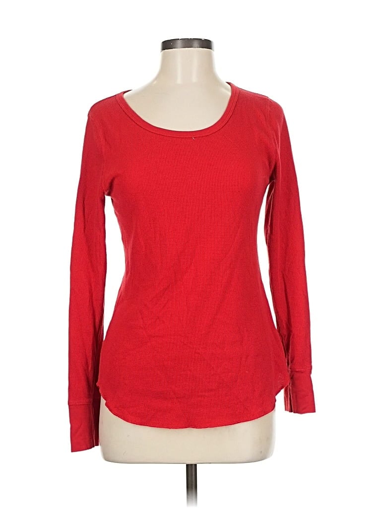 Pre-owned Old Navy Long Sleeve T-shirt In Red