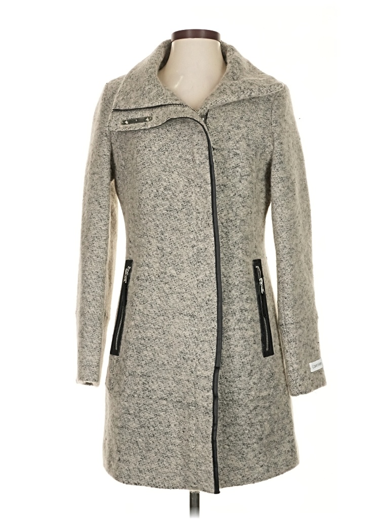 Pre-owned Calvin Klein Coat In White