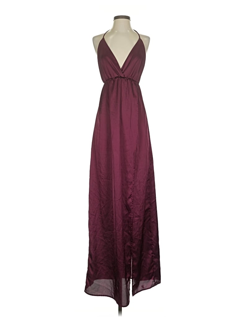 Pre-owned Simplee Cocktail Dress In Burgundy