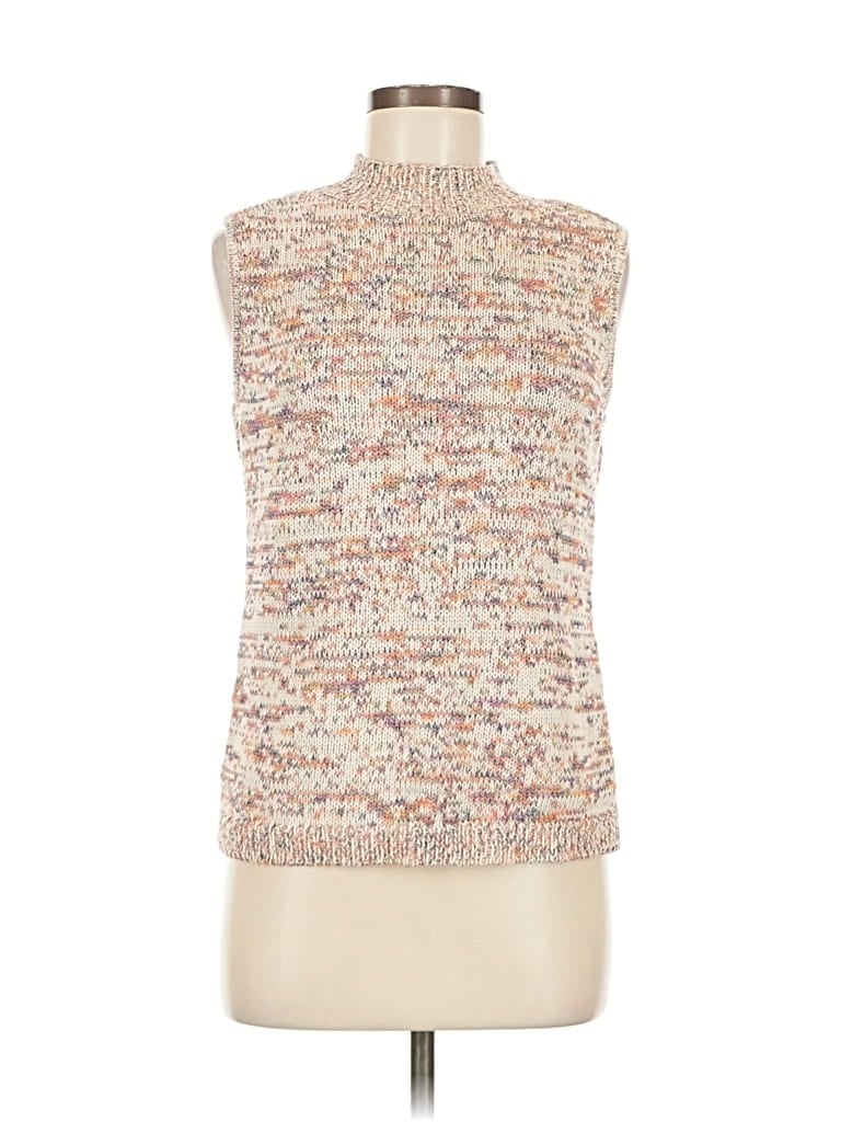 Pre-owned Talbots Sweater Vest In White