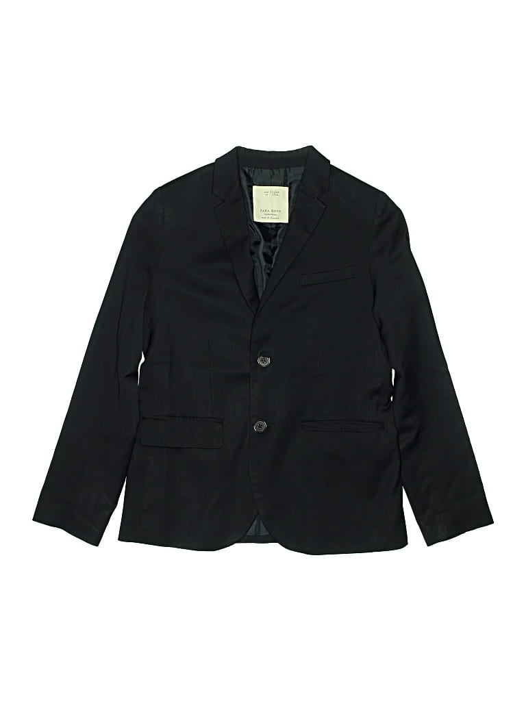 Pre-owned Zara Kids' Blazer Jacket In Black