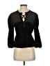 MNG Black 3/4 Sleeve Blouse Size 2 - photo 1