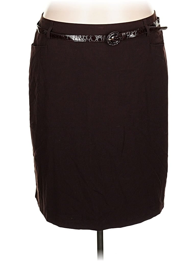 Pre-owned Dressbarn Casual Skirt In Brown
