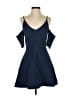Keepsake Solid Blue Casual Dress Size S - photo 1