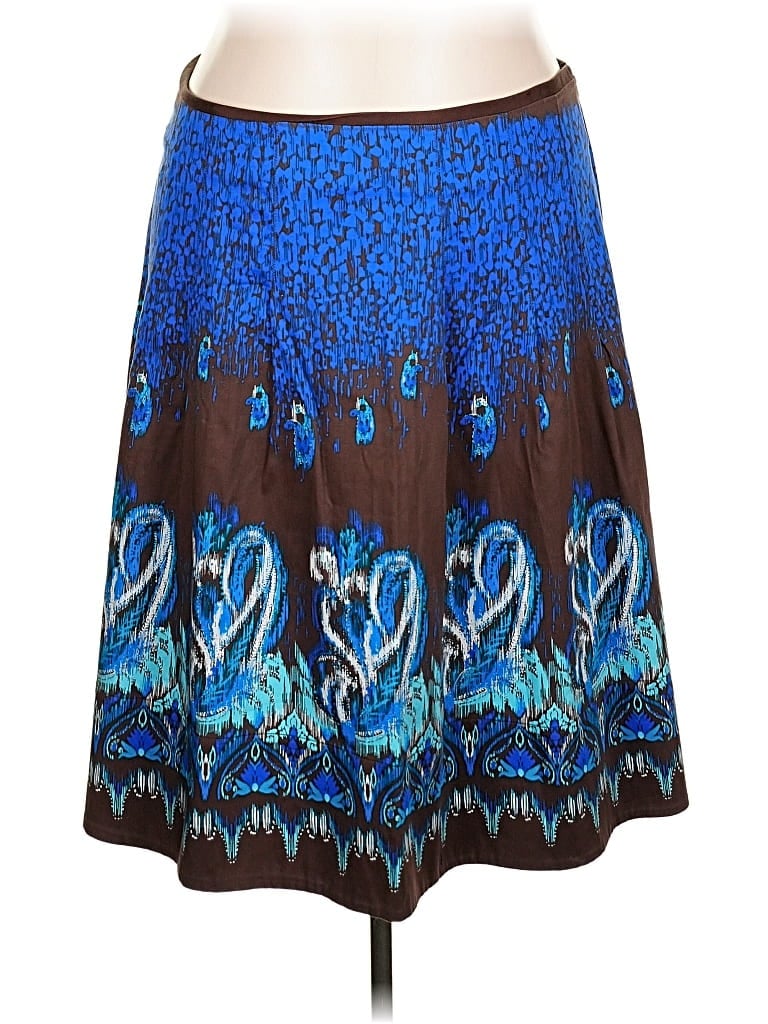Pre-owned Lane Bryant Casual Skirt In Blue