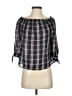 Paige 100% Cotton Black 3/4 Sleeve Blouse Size S - photo 1