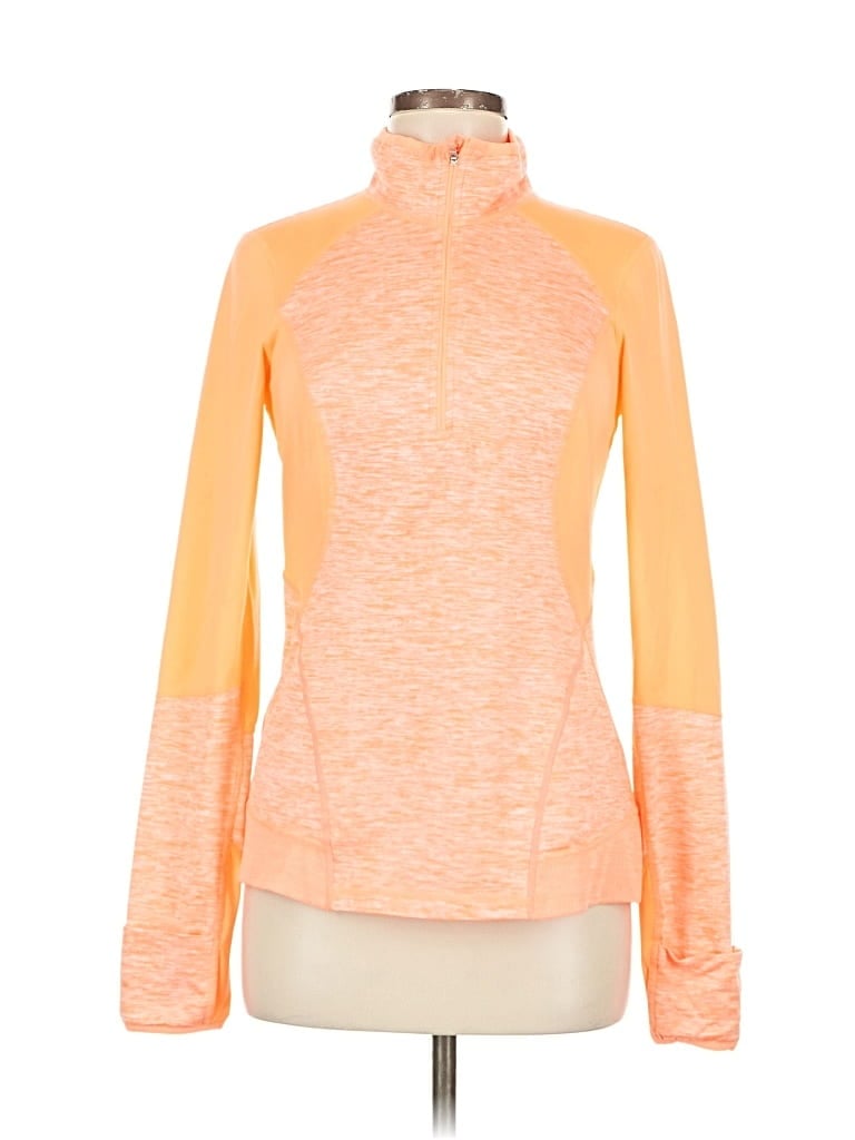 Pre-owned Zella Turtleneck Sweater In Orange
