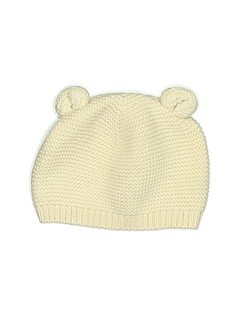 Pre-owned Baby Gap Babies' Beanie Hat In White