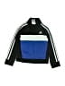 Adidas 100% Polyester Blue Zip Up Hoodie Size 4 - photo 1