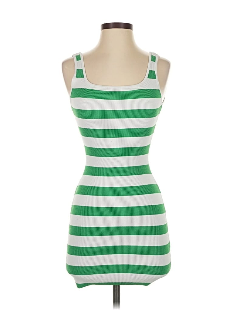 Pre-owned Babaton Casual Dress In Green
